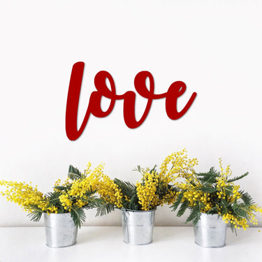 Script Love Sign | Metal Wall Art | Love Decor | Wedding Decor | Master Bedroom Decor | Love Wall Decor | Metal Word Art Cutout | Love Sign